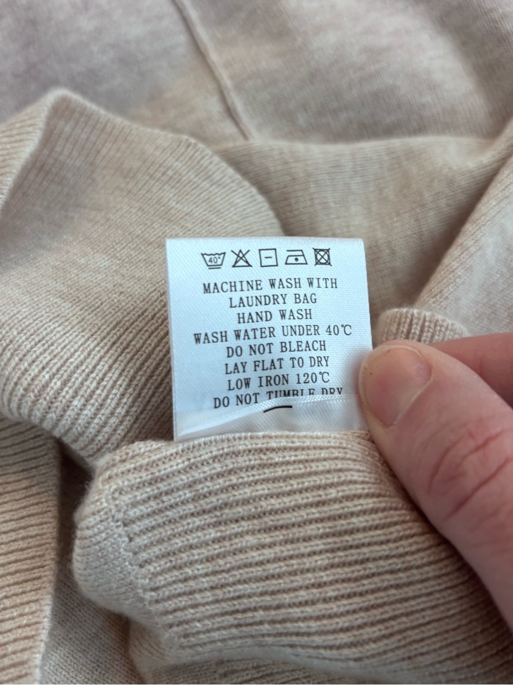 ARACH & CLOZ Mock Neck Sleeveless Cashmere Blend Knit Top Beige Size M - Picture 7 of 9